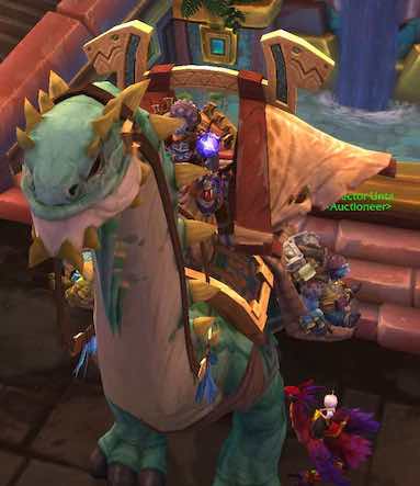 Sally being crushed by a dinosaur