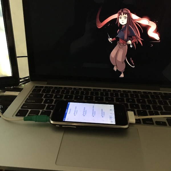 MBP->USB->iPhone->Speakers
