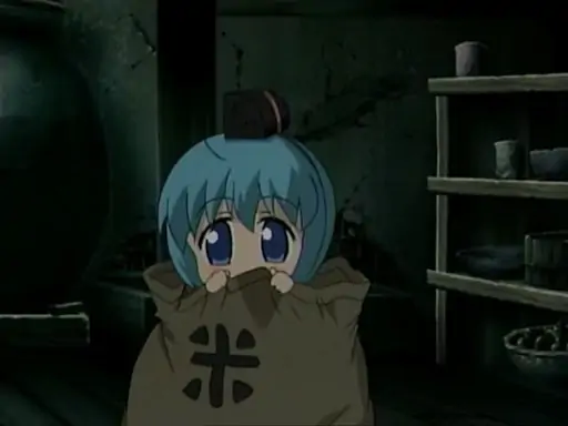 Binchou-tan in a rice sack